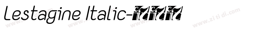 Lestagine Italic字体转换